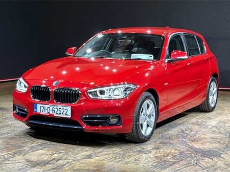 2017 BMW 1 Series 1.5 AUTOMATIC - BLACK CLOTH RED STITCHED UPHOLSTERY - A/C - CRUISE CONTROL €16,950