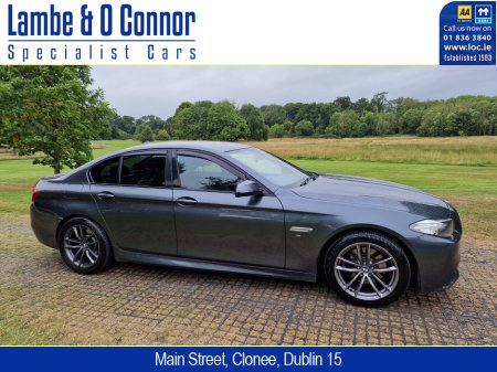 2016 BMW 5 Series 520d  M SPORT AUTO *** GREY MET / BLACK LEATHER *** REVERSE CAMERA  *** SAT NAV *** HEATED SEATS **** €17,950