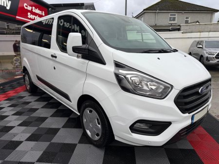 2022 Ford Transit CUSTOM 320 TREND ECOBLUE, 9 SEAT MINIBUS , ONLY 9K MILES , LIMO GLASS , SERVICE , DOE , WARRANTY , 2 KEYS , 1 OWNER , FINANCE AVAILABLE , TRADE IN ACCEPTED . €48,950