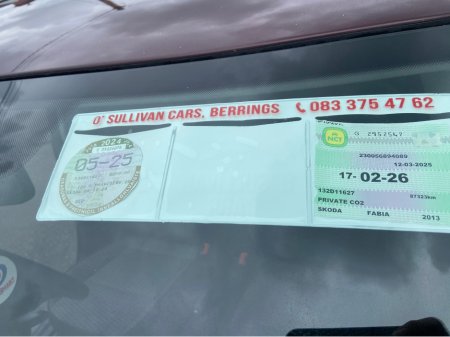 2013 Skoda Fabia CO AMBITION 1.2 HTP 70HP 4DR LOW MILEAGE €7,950