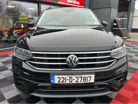 2022 Volkswagen Tiguan 7 SEAT, 2.0 TDI MANUAL 6SPEED FWD 150HP 5DR ,ELEGANCE MODEL , LED LIGHTS , 7 SEATS , CRUISE CONTROL , BLACK EDITION MOULDINGS , PARKING SENSORS , FROM €125 p/w & €8,950 Trade In / Deposit , WARRANTY, €34,950