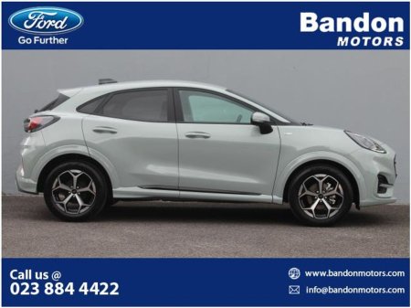 2025 Ford Puma ST-Line 1.0L EcoBoost Hybrid (mHEV) 125PS 6-SPD *NEW PUMA - NEW COLOUR* Looks SAVAGE in Cactus Grey. Visit our showrooms to see for yourself. €33,825