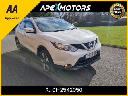 2017 Nissan Qashqai FINANCE ARRANGED *TOP-SPEC N-CONNECTA DCI * PANORAMIC SUNROOF * 360 Deg CAMERA * NEW NCT JUL-27 * NEW MODEL  * AA APPROVED  * 101 SAFETY CHECKLIST * 12-MONTH ROADSIDE ASSIST  * IMMACULATE *EVERY EXTRA €14,449