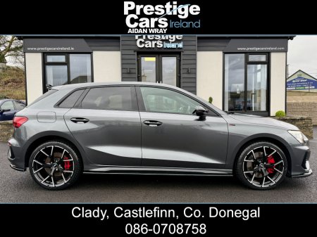 2022 Audi A3 1.4 45 TFSI E S LINE COMPETITION SPORTBACK BLACK EDITION,BODY KIT,DAYTONA GREY,XENON LIGHTS,AMBIENT LIGHTING,VIRTUAL COCKPIT,LEATHER,APPLE CAR PLAY,ONE OWNER,FULL AUDI HISTORY,HIGH SPEC €28,000 thumbnail