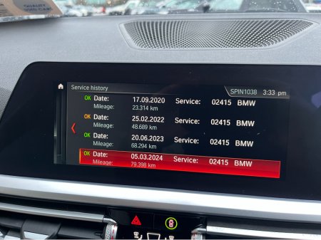 2019 BMW 3 Series 320D SPORT AUTOMATIC 2.0 DIESEL //REVERSE CAMERA//FULL LEATHER HEATED SEATS//CARPLAY// €26,950 thumbnail