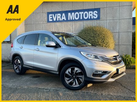 2015 Honda CR-V AUTOMATIC EX 1.6 I-DTEC DIESEL AWD //LOW MILES//HIGH SPEC//FULL LEATHER//PANORAMIC GLASS ROOF//REVERSE CAMERA//HEATED SEATS// €16,950