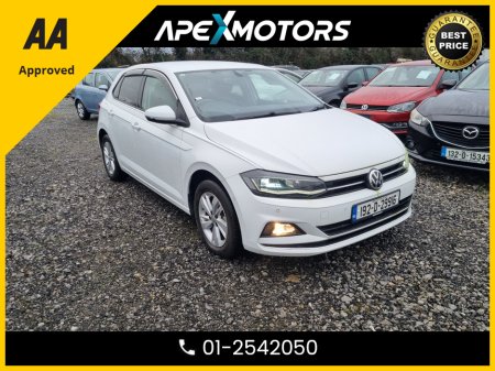 2019 Volkswagen Polo FINANCE ARRANGED * 1.0 NEW MODEL 5DR * NEW NCT JUN-27 * IMMACULATE * STAMPED SERVICE HISTORY * AA APPROVED * 101 SAFETY CHECKLIST * AUTOMATIC * COLOUR REVERSE CAMERA * TOP-SPEC 5DR HATCH * LOW LOW KMs €16,449