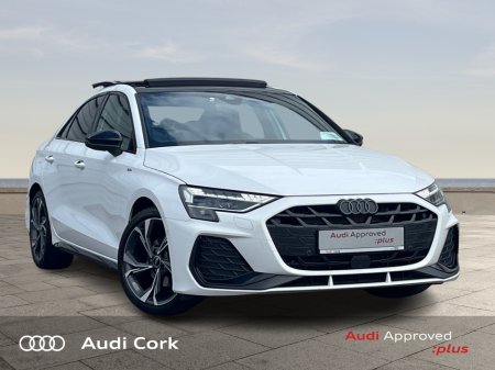 2024 Audi A3 SALOON 1.5 35TFSI 150BHP S-LINE AUTOMATIC WITH BLACK STYLING, COMFORT PACK, PANORAMIC SUNROOF & COMFORT KEY €47,995