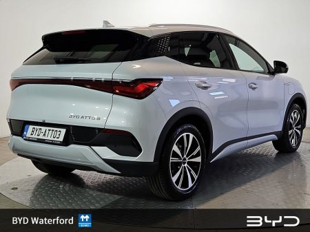 2026 BYD ATTO 3 Finance Rates from 3.5% Order Now for 261 Delivery. Comfort Model 60kWh Blade Battery, 204HP, up to 420km range. Features include 18