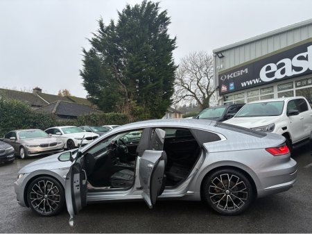 2019 Volkswagen Arteon 2.0 TSI  4 MOTION 280BHP VIRTUAL DASH FULL LEATHER HEATED ELECTRIC SEATS SAT NAV CARPLAY ANDROID AUTO BLIND SPORT PARKING SENSORS SELF PARKING ASSIST 360 CAMERA DYNAUDIO SOUND SYSTEM €29,950 thumbnail