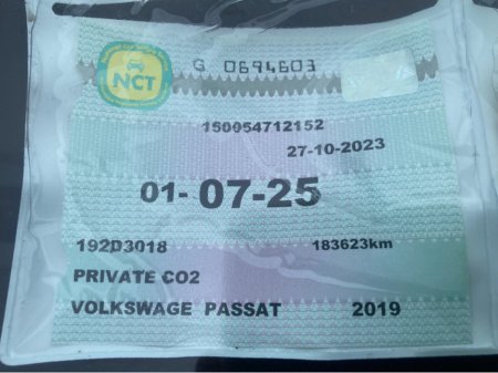 2019 Volkswagen Passat  €17,900