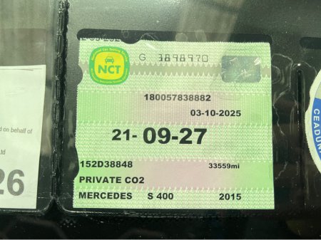 2015 Mercedes-Benz S Class DAA-222057 3.5L AUTO 5DR €32,500 thumbnail