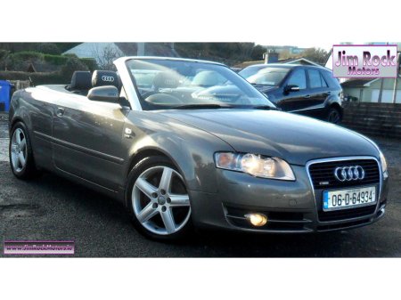 2006 Audi A4 CABRIO 2.0 TFSI 200BHP SPORT AUTO........NCT 07/25......TAXED 02/25 €4,995