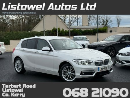 2019 BMW 1 Series FASHIONISTA 2.0D AUTOMATIC * COMES WITH 2 YEAR NEW NCT, SERVICE BOOK PRESENT WITH 4 SERVICE STAMPS, PARKING SENSORS FRONT & REAR,  ADAPTIVE CRUISE CONTROL, MULTIMEDIA DISPLAY, ISOFIX, 2 KEYS * €20,950
