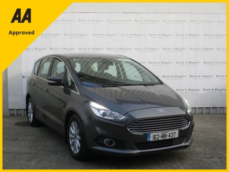 2016 Ford S-Max 7 SEATER AUTOMATIC TITANIUM 5DR 2.0 TD 150PS POWERSHIFT, FULL FORD SERVICE HISTORY. NEW TIMING BELT FITTED, NCT TESTED AND TAXED !! €15,950