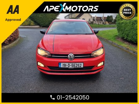 2019 Volkswagen Polo FINANCE ARRANGED * 1.0 BEATS EVO 80PS 5DR * TOP SPEC 5DR * NEW NCT JAN-28 * IMMACULATE * STAMPED SERVICE HISTORY * AA APPROVED * 101 SAFETY CHECKLIST * COLOUR REVERSE CAMERA * TOP-SPEC 5DR HATCH * LOW €14,949 thumbnail