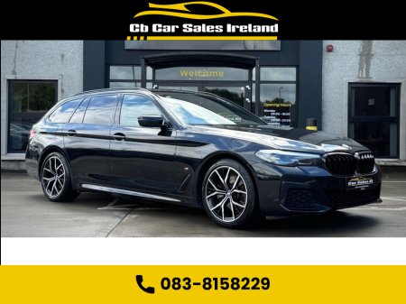 2021 BMW 5 Series 2.0 520d MHT M Sport Touring 5dr Diesel Steptronic 1 OWNER, REVERSING CAMERA, FULL LEATHER M SPORT INTERIOR