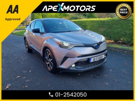 2018 Toyota C-HR FINANCE ARRANGED * TOP SPEC  * DYNAMICS 120BHP HEV 5DR AUTO * NEW NCT NOV-27 * IMMACULATE * 5-STAMPS SERVICE HISTORY * AA APPROVED * 101 SAFETY CHECKLIST * AUTOMATIC * HEATED SEATS * COLOUR REVERSE CA €17,449