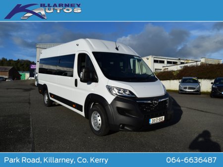 2024 Opel Movano 17 Seat Minibus 140Ps manual 6 speed. Price Plus Vat €55,650