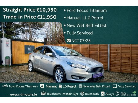 2017 Ford Focus TITANIUM 1.0 125PS 6SPEED 4DR