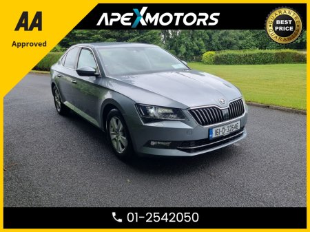 2016 Skoda Superb FINANCE ARRANGED * NEW NCT JUL-26 * STAMPED SERVICE HISTORY * AA APPROVED * 101 SAFETY CHECKLIST * IMMACULATE * HEATED SEATS * COLOUR REVERSE CAMERA * TOP-SPEC 5DR HATCH * ADAPTIVE CRUISE €9,449