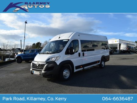 2024 Opel Movano 17 Seat Minibus 140Ps manual 6 speed. Price Plus Vat €55,650