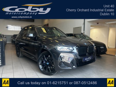 2024 BMW X3 M Sport Pro Pack XDRIVE30E AUTO. Pristine Car with only 9km, 2 Keys. CarPlay, Dual Climate, Cruise, Heated Seats, Sat Nav, Digital Dash, Reverse Camera, MFSW, Electric Boot, Full Electrics and more. €63,950 thumbnail