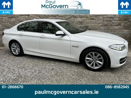 2016 BMW 5 Series D F10 SE 4DR AUTOMATIC**//**FULL CREAM LEATHER INTERIOR WITH HEATED FRONT SEATS**//**TRADE IN WELCOME**//**NCT TO  NOVEMBER 2026**//**WARRANTY**//**€190 ROAD TAX**//** €11,999