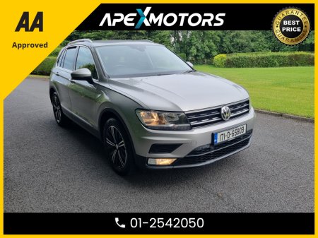 2017 Volkswagen Tiguan FINANCE ARRANGED * 2.0 TDI SE NAV BLUEMOTION 150PS 5DR * NEW NCT MAY-27 * STAMPED SERVICE HISTORY * AA APPROVED * 101 SAFETY CHECKLIST * IMMACULATE * HEATED SEATS * COLOUR REVERSE CAMERA * 01-2542050