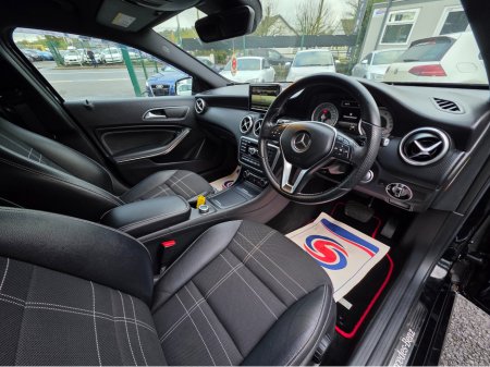 2015 Mercedes-Benz A Class A180 ONLY 38,105 KLMs SAT NAV PACK LEATHER TRIM SEATS INTERIOR HALF LEATHER SEATS / HI SPEC / SYSTEM LOW ROAD TAX BAND / SIMI DEALER €15,750 thumbnail