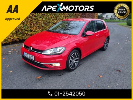 2019 Volkswagen Golf FINANCE ARRANGED * HIGHLINE EXTRA * DIGITAL SCREEN  * BIG SCREEN * AA APPROVED  * 101 SAFETY CHECKLIST * AUTOMATIC (DSG) * IMMACULATE * COLOUR REVERSE CAMERA * TOP-SPEC * LOW LOW KMs * ADAPTIVE CRUISE €19,949