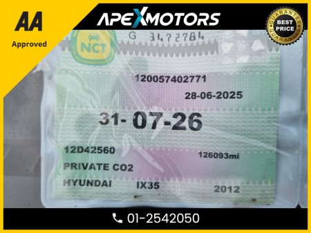 2012 Hyundai ix35 1.7 CRDI PREMIUM 2WD 5DR €5,949 thumbnail