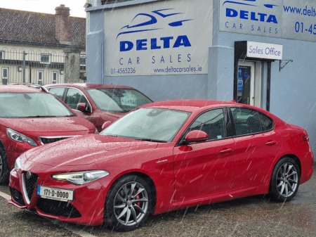 2017 Alfa Romeo Giulia VELOCE 2.0L PETROL 280BHP AUTOMATIC NCT 05/28 FINANCE AVAILABLE @ €90 PER WEEK 2 KEYS/ FULL SERVICE HISTORY/ FULL LEATHER/ HEATED SEATS/ PARKING SENSORS/ SCROLL CONTROLS/ BLUEOOTH/ HISTORY CHECKED
