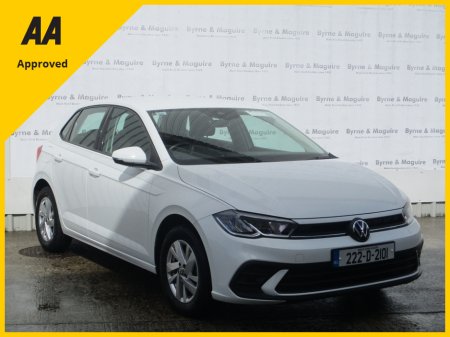 2022 Volkswagen Polo LIFE 1.0 TSI 95BHP MANUAL 5SPEED 5DR. FULLY SERVICED, WITH 12 MONTHS AA COVER AND 12 MONTHS WARRANTY !