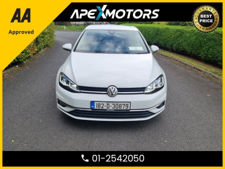 2018 Volkswagen Golf FINANCE ARRANGED * 1.4 HIGHLINE  * AUTOMATIC * NEW NCT SEP-27 * LOW TAX * AA APPROVED  * 101 SAFETY CHECKLIST * 12-MONTH ROADSIDE ASSIST  * IMMACULATE * TOP-SPEC * LOW LOW KMs * ADAPTIVE CRUISE €19,949