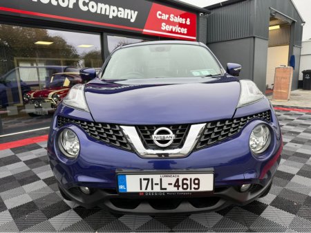 2017 Nissan Juke 1.5 DCI TEKNA 5DR 110PS , HEATED BLACK LEATHER INTERIOR , CRUISE CONTROL , SAT - NAV , DUAL ZONE CLIMATE CONTROL , SURROUND CAMERA SYSTEM , PRIVACY GLASS , FINANCE FROM €40 p/w & € 4,950 DEPOSIT . €10,950