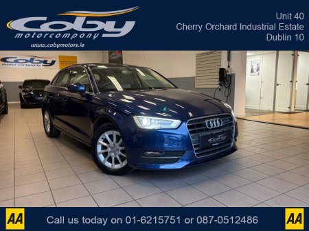 2014 Audi A3 1.4 Auto TFSI Hatchback. New NCT done before collection, Full Leather, Heated Seats, Panoramic Roof, Dual Climate Control, Reverse Camera, Parking Sensors, Full Electrics, Handsfree, and more. €12,950 thumbnail