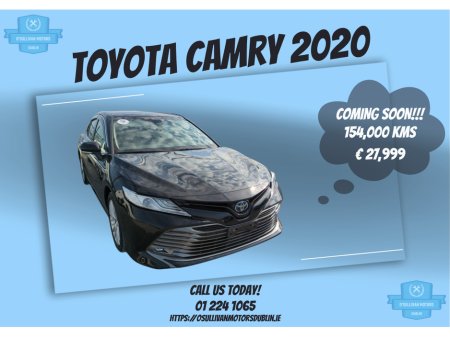 2020 Toyota Camry /2020/2.5 PETROL HYBRID/AUTOMATIC €26,999