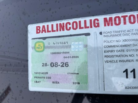 2016 SEAT Ibiza DEPOSIT TAKEN €7,950