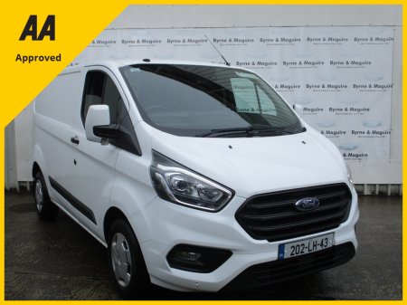 2020 Ford Transit Custom 280 SWB TREND  2.0 130PS FULL FORD SERVICE HISTORY, DOE TESTED 07/2025. PRICE EXCLUDING VAT CALL BRENDAN 08720511611 €17,500