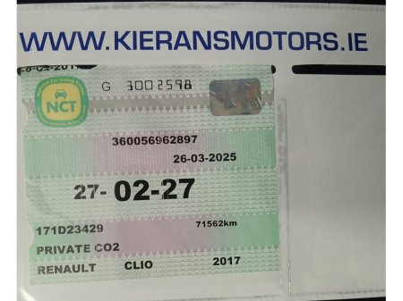 2017 Renault Clio 1.2  DYNAMIQUE NAV : ONLY 83,000 KMS : FINANCE ARRANGED : €10,950 thumbnail