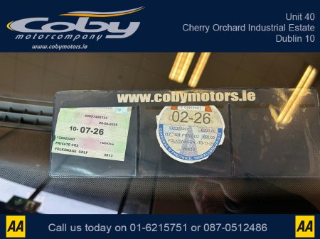 2013 Volkswagen Golf 1.4 5DR AUTO. NCT & Tax, Full Leather, Pan Roof, Cruise Control, Android Auto, MFSW, Reverse Cam, Alloy Wheels, Full Electrics, Parking Sensors, Paddle Shift, Dual Climate Control, Folding seats &more €11,950 thumbnail