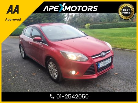 2012 Ford Focus TOP-SPEC TITANIUM ECOBOOST 10 100PS 5DR * LOW LOW MILES * NEW TIMING BELT * AA APPROVED  * 101 SAFETY CHECKLIST * 12-MONTH ROADSIDE ASSIST  * IMMACULATE * TOP-SPEC * NEW NCT SEP-26 * LOW TAX €7,449