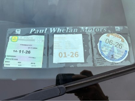 2018 BMW 4 Series 420D AUTO GRAN COUPE TWO OWNER IRISH CAR €17,950 thumbnail