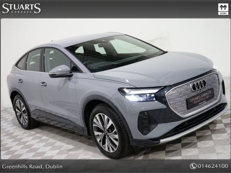 2023 Audi Q4 e-tron “40 – BIGGER BATTERY* Q4 E-TRON SPORT SPORTBACK COUPE: PEBBLE GREY, HEADS-UP DISPLAY, 19” DIAMOND CUT ALLOYS, ANDROID AUTO, HEATED SEATS €33,945 thumbnail