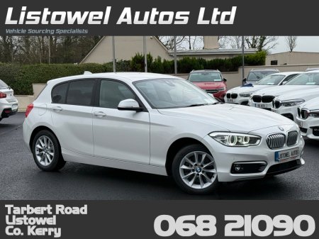 2018 BMW 1 Series STYLE 2.0 AUTO * 3 STAGE HEATED SEATS, SERVICE BOOK PRESENT WITH 4 SERVICE STAMPS, REAR VIEW CAMERA, PARKING SENSORS FRONT & REAR, ADAPTIVE CRUISE CONTROL, PART LEATHER TRIM, 2 KEYS, ISOFIX, *