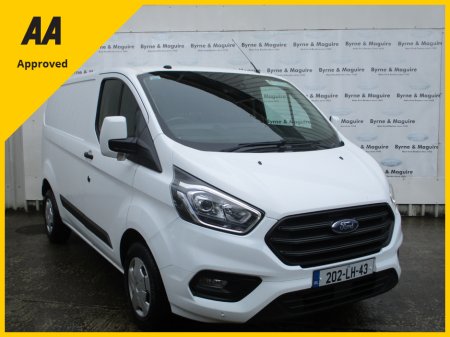 2020 Ford Transit Custom 280 SWB TREND  2.0 130PS FULL FORD SERVICE HISTORY, DOE TESTED 07/2025. PRICE EXCLUDING VAT CALL BRENDAN 08720511611 €17,500