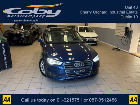 2014 Audi A3 1.4 Auto TFSI Hatchback. New NCT done before collection, Full Leather, Heated Seats, Panoramic Roof, Dual Climate Control, Reverse Camera, Parking Sensors, Full Electrics, Handsfree, and more. €12,950 thumbnail