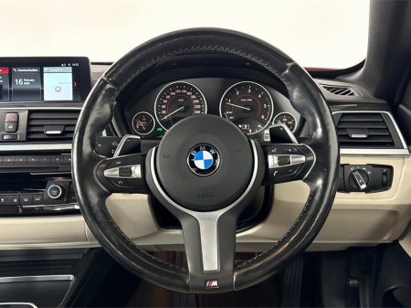 2018 BMW 4 Series M SPORT HARD TOP CONVERTIBLE**NEW 19" BLACK ALLOYS DUE**CREAM LEATHER HEATED MEMORY SEATS**DUAL CLIMATE**MULTIFUNCTIONAL STEERING WHEEL**HEATED NECK SCARF**PARKING SENSORS**SAT NAV**BLUETOOTH MEDIA** €29,995 thumbnail