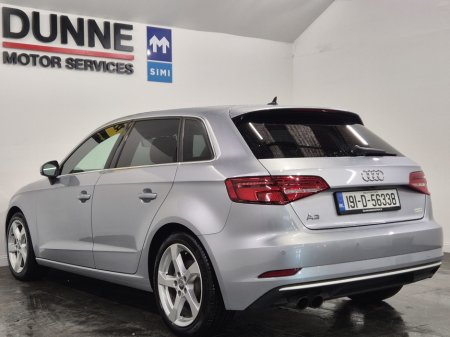 2019 Audi A3 SPORT LUXURY PACK**1.4 TFSI AUTO**FULL LEATHER**FULL ELECTRIC HEATED SEATS**FACELIFT SPORT MODEL**APPLE AND ANDROID CARPLAY**DIGITAL DASH**IRISH MAPS**KEYLESS ENTRY**WARRANTY AVAILABLE**FINANCE €21,949 thumbnail